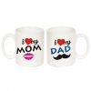 I Love My Mom & I Love My Dad (Combo Mug)