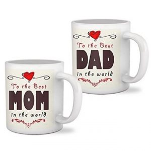 To the Best Mom & Dad Coffee Mug (Set of 2)