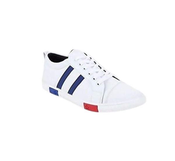 White Lace Casual Shoe Sneakers For Men