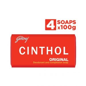 Godrej Cinthol Original Bath Soap, 100g (Pack of 4)