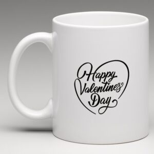 Craftgenics Simple Happy Valentine's Day Coffee Mug