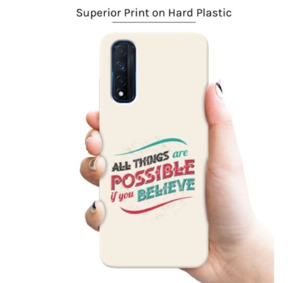 GEMS All Things Are Possible If You Believe Back Cover for Realme Narzo 30 4G