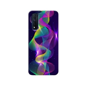 GEMS Colorful Musical Waves Design Back Cover for Realme Narzo 30 4g