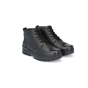 Black Lace High Ankle Boots Shoes For Men