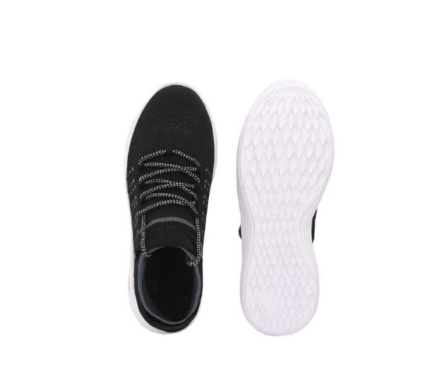 Black Lace Running Socks Shoes For Men