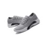 Grey Lace Up Sneakers Shoes For Men