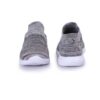 Grey Slip On Running Socks Shoes For Men