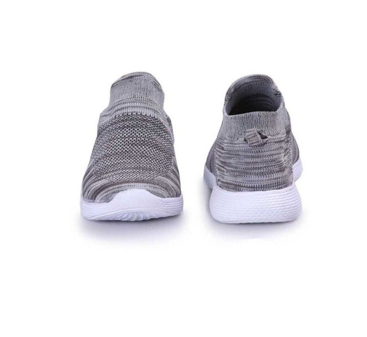 Grey Slip On Running Socks Shoes For Men – CyberKart