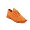 Orange Lace Up Sport Shoes For Men