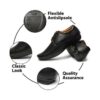 Synthetic Leather Black Formal Shoes for Men
