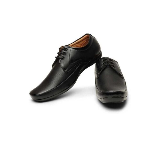 Synthetic Leather Black Formal Shoes for Men – CyberKart