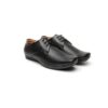 Synthetic Leather Black Formal Shoes for Men