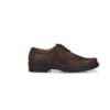 Synthetic Leather Dark Brown Formal Shoes for Men