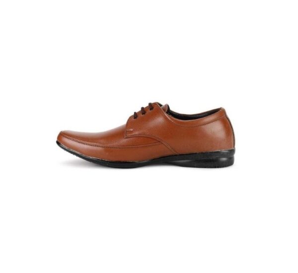 Synthetic Leather Tan Formal Shoes for Men