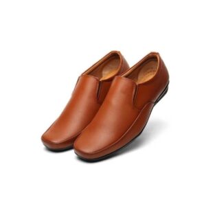 Tan Formal Slip-On Shoes for Men