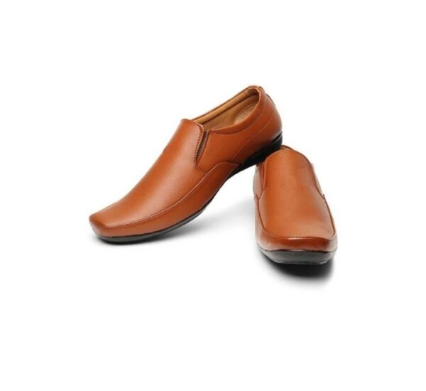 Tan Formal Slip-On Shoes for Men