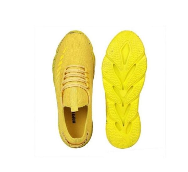 Yellow Lace Up Sport Shoes For Men – CyberKart